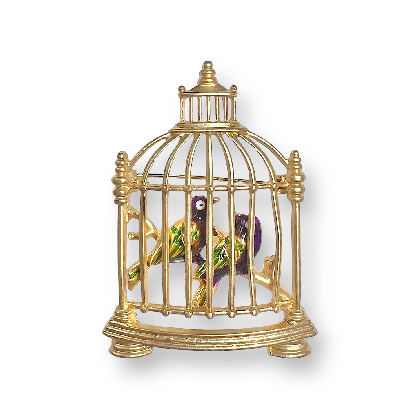 Broche cage aux oiseaux