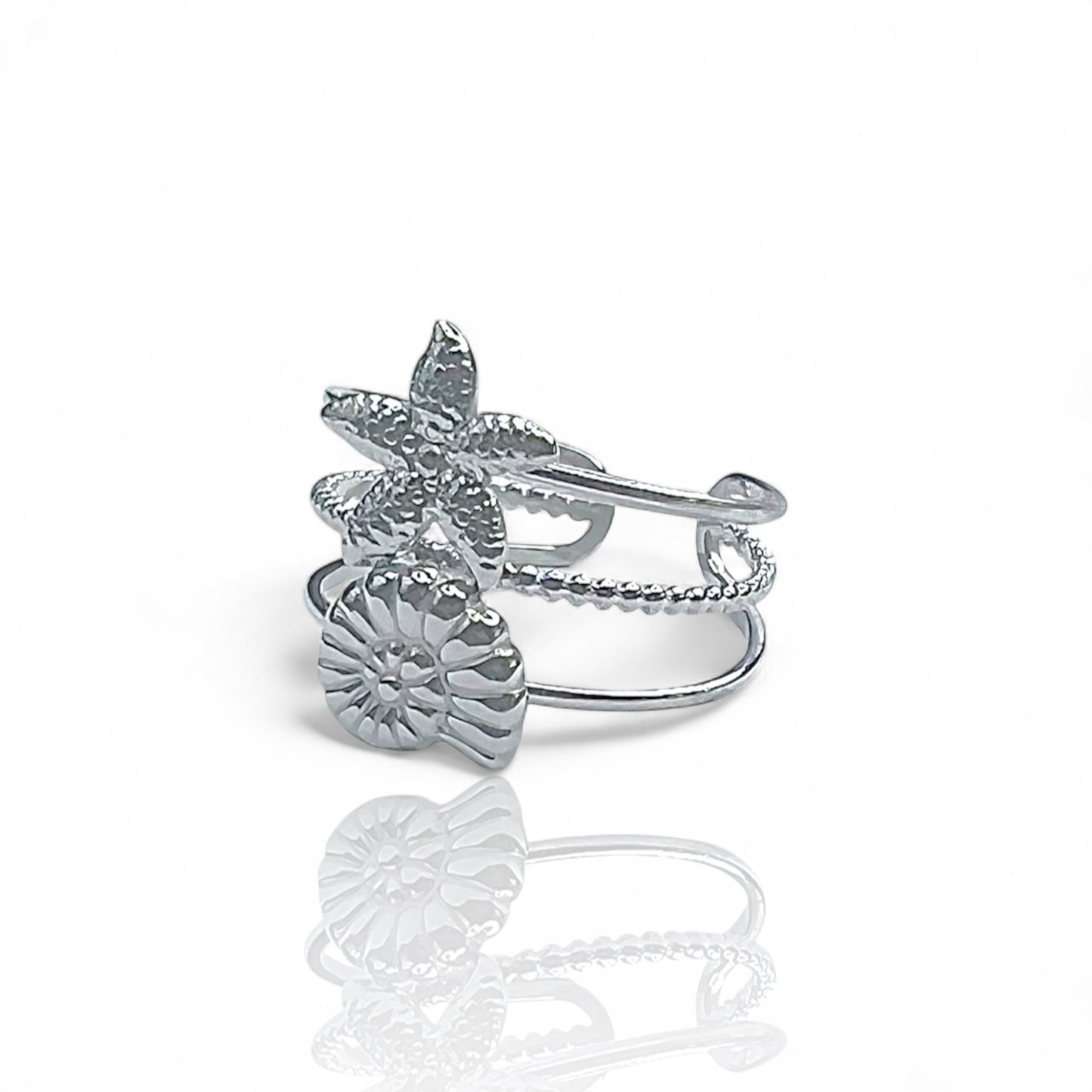 Bague acier inoxydable Ondine