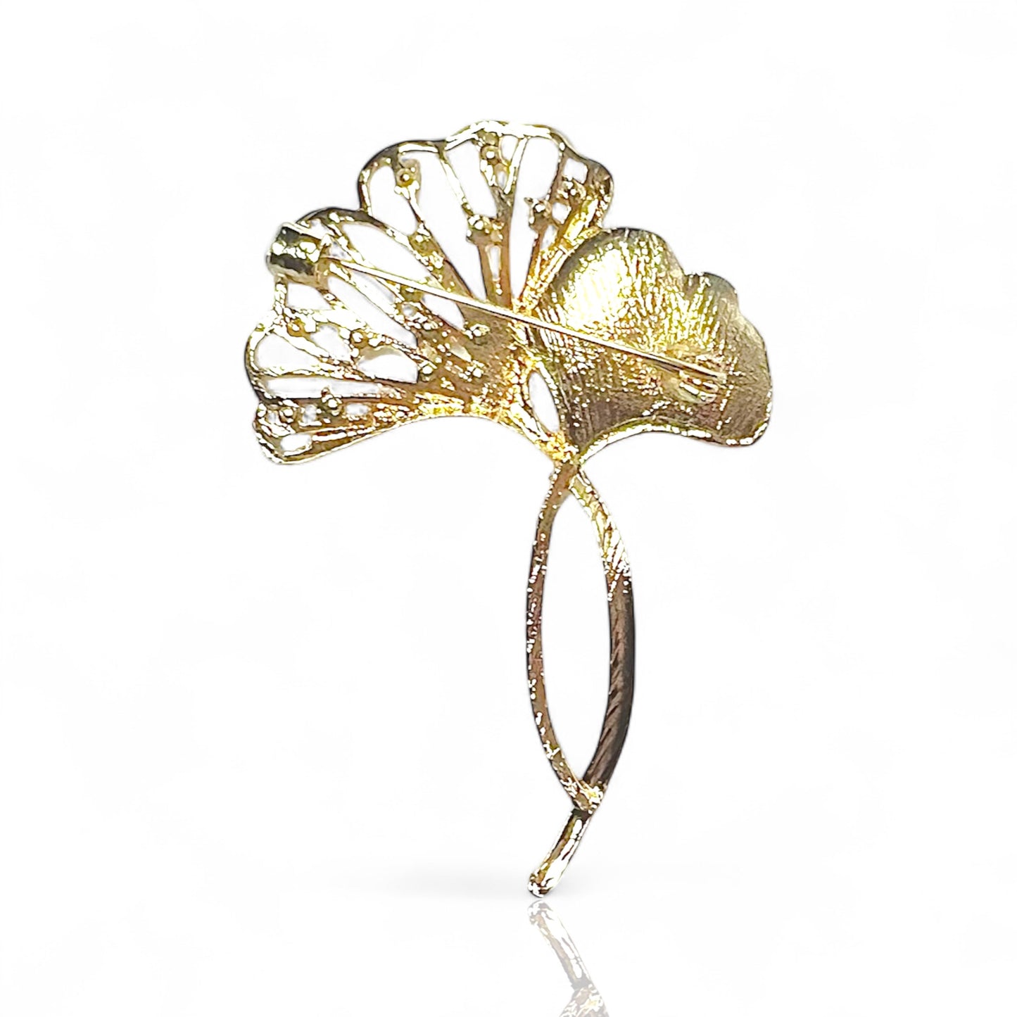 Broche feuilles Oryel