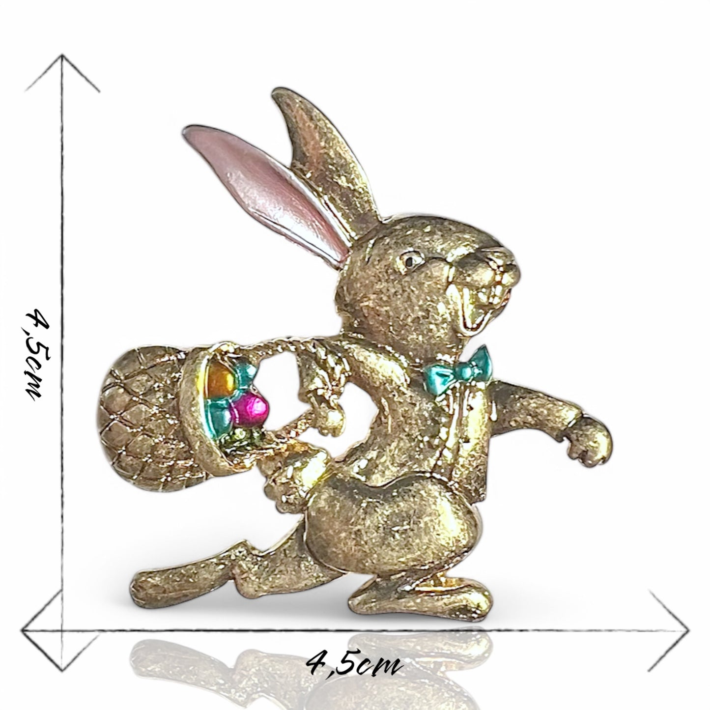 Broche rétro lapin de Pâques