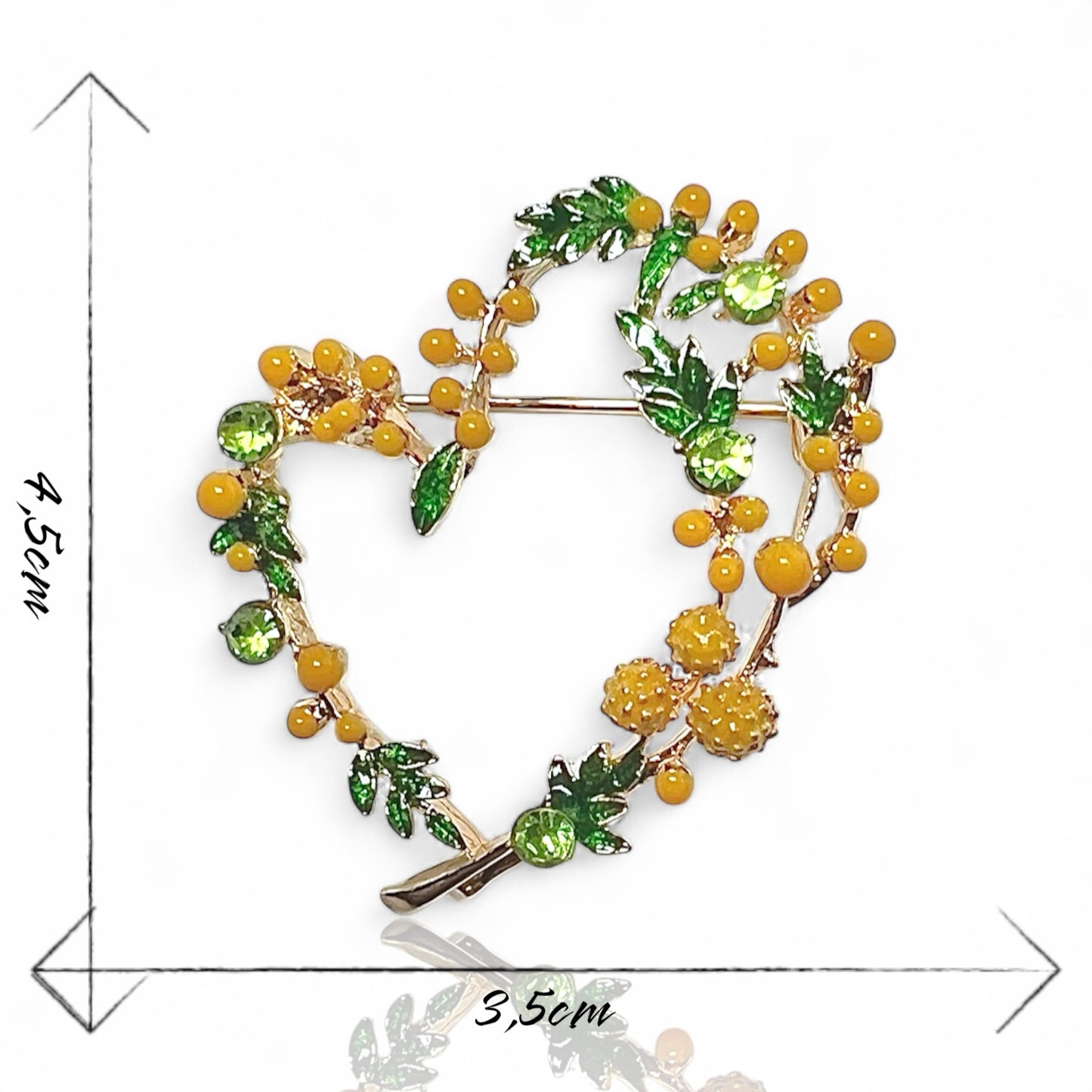Broche coeur Milven