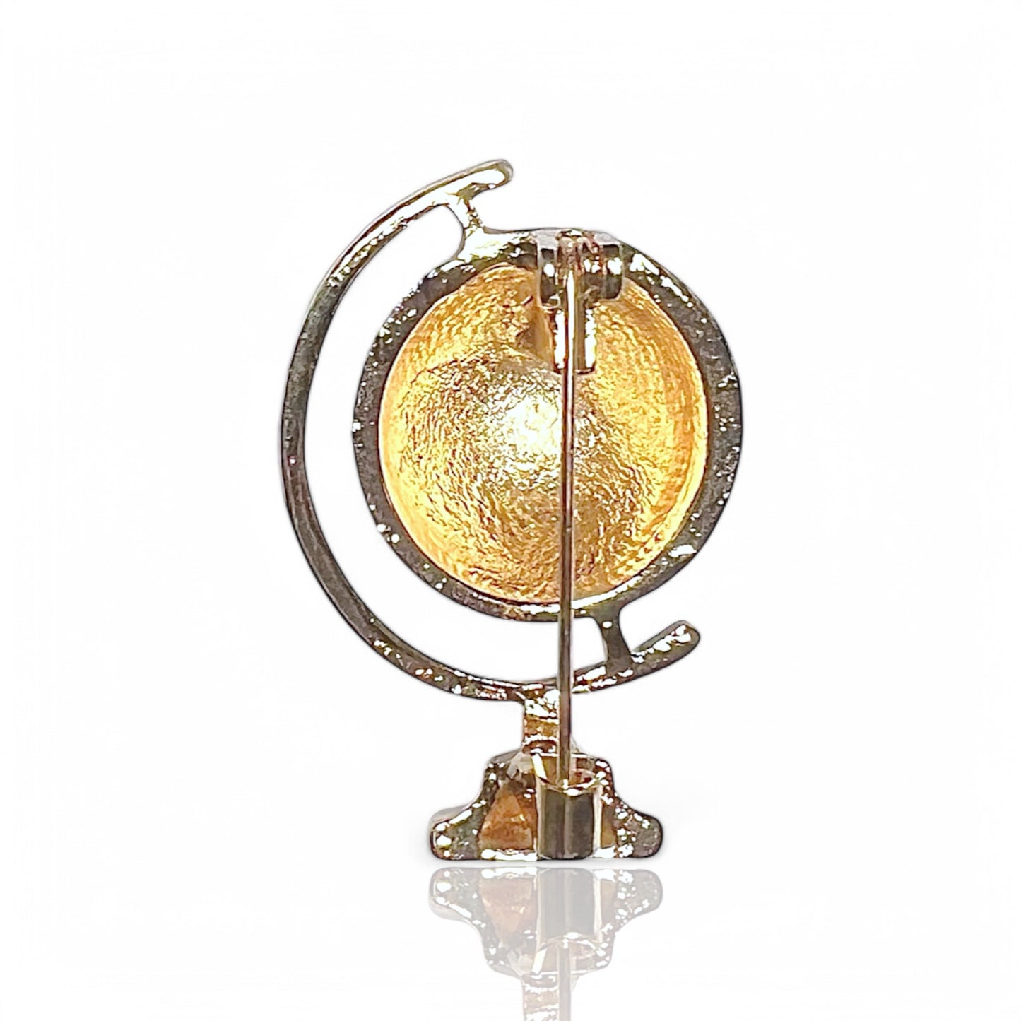 Broche globe terrestre