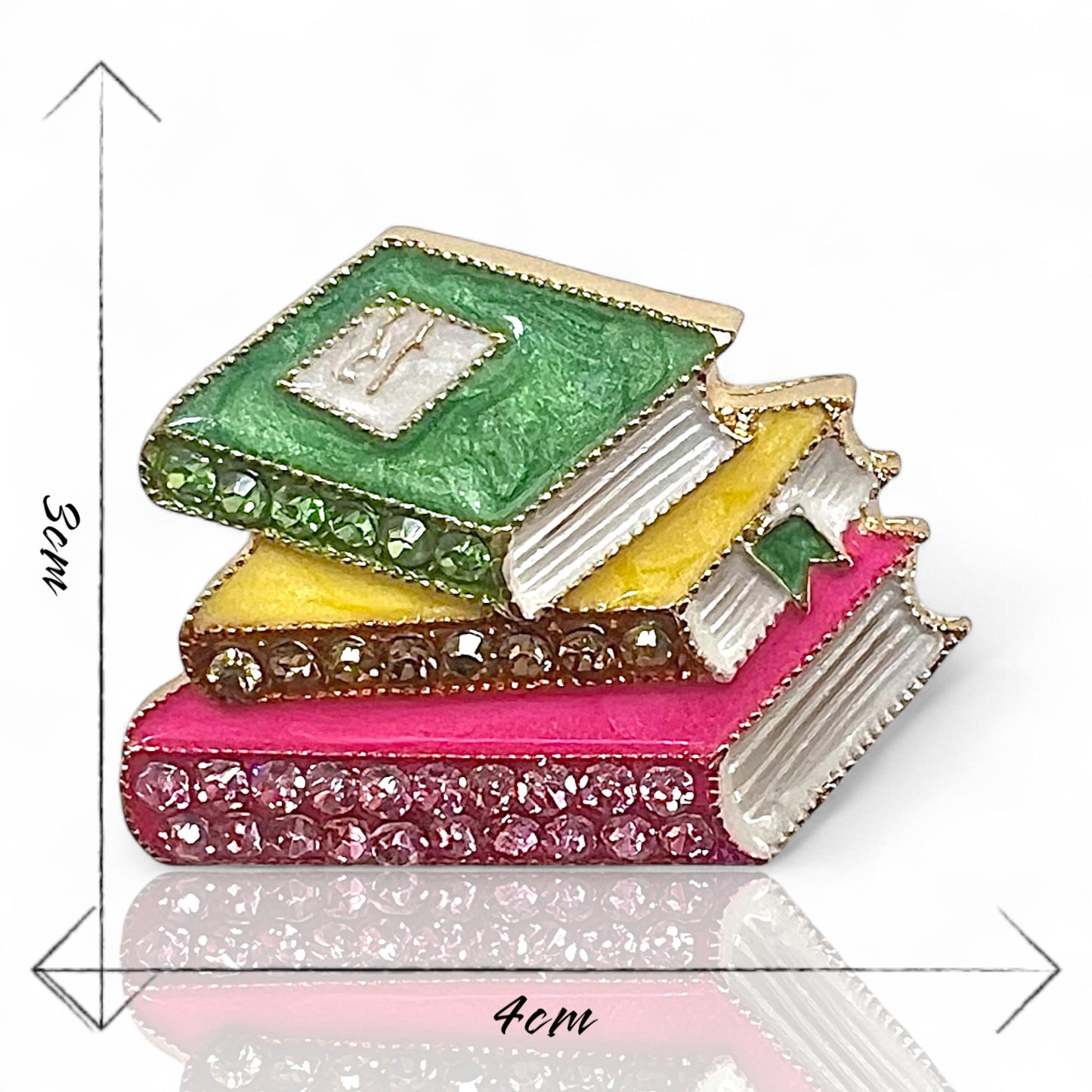 Broche livres Belle
