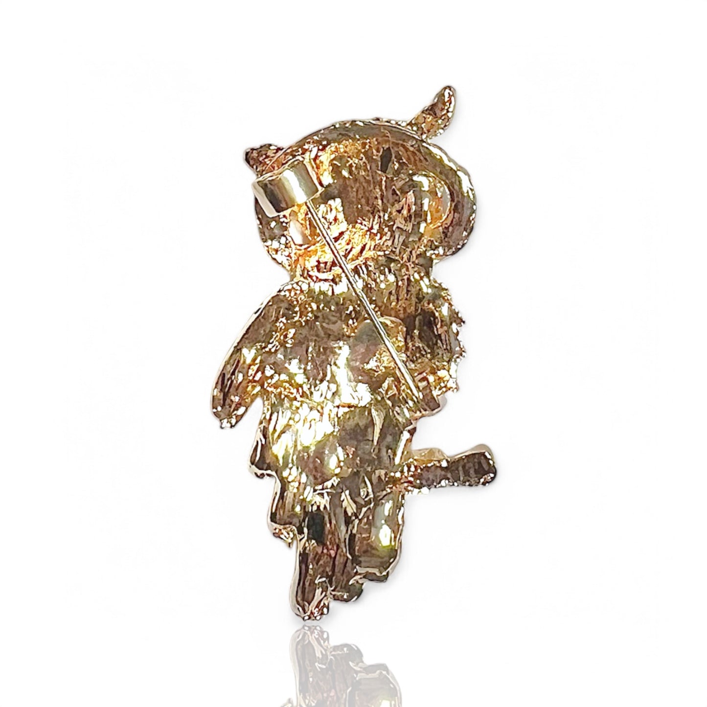 Broche hibou à strass