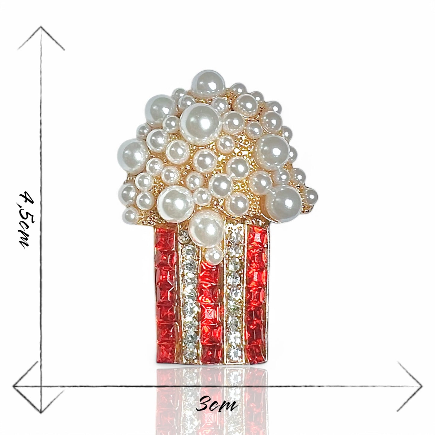 Broche pot de popcorns