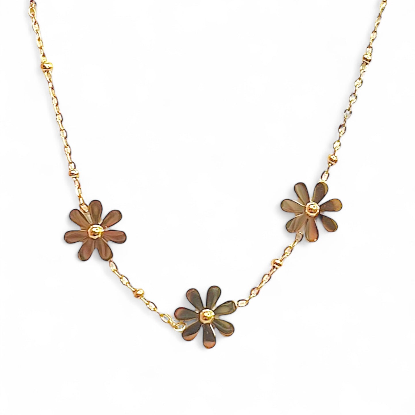Collier acier inoxydable Flora