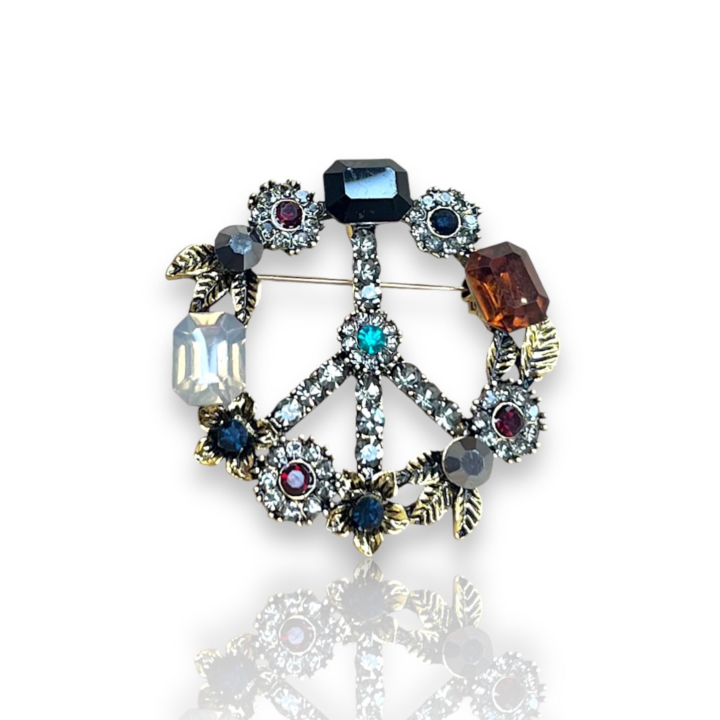 Broche peace & love