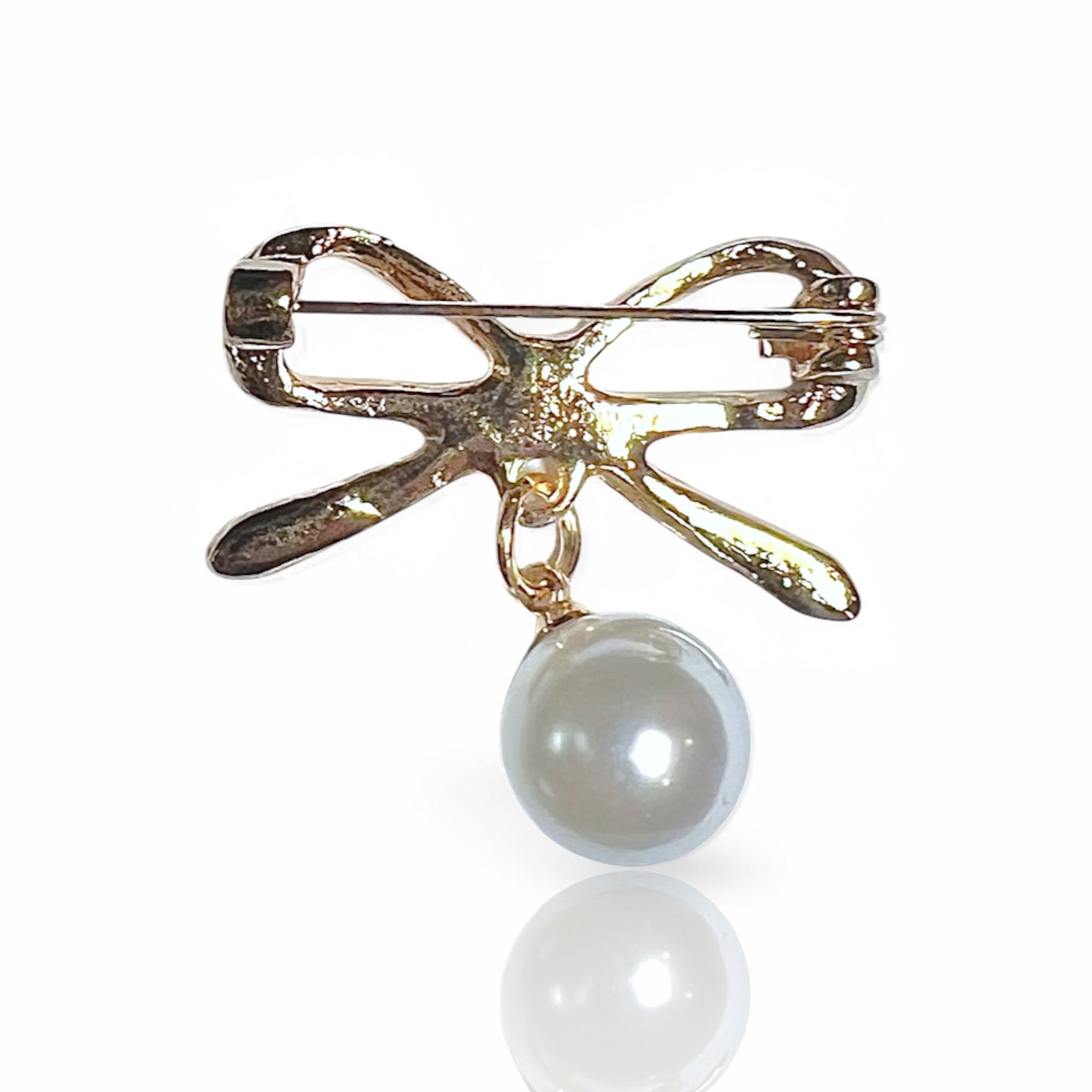 Broche noeud et perle