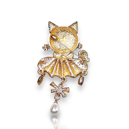 Broche chat fantaisie