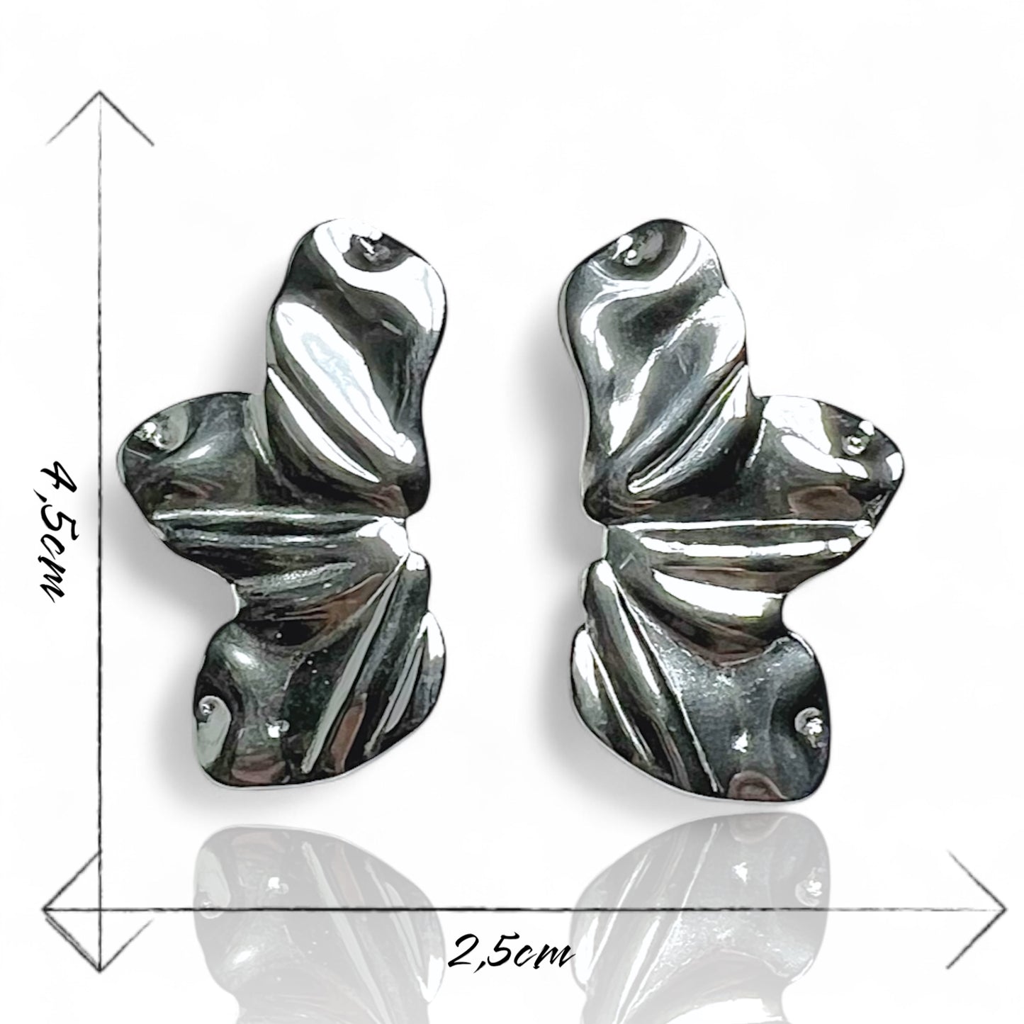 Boucles d’oreilles acier inoxydable Elena