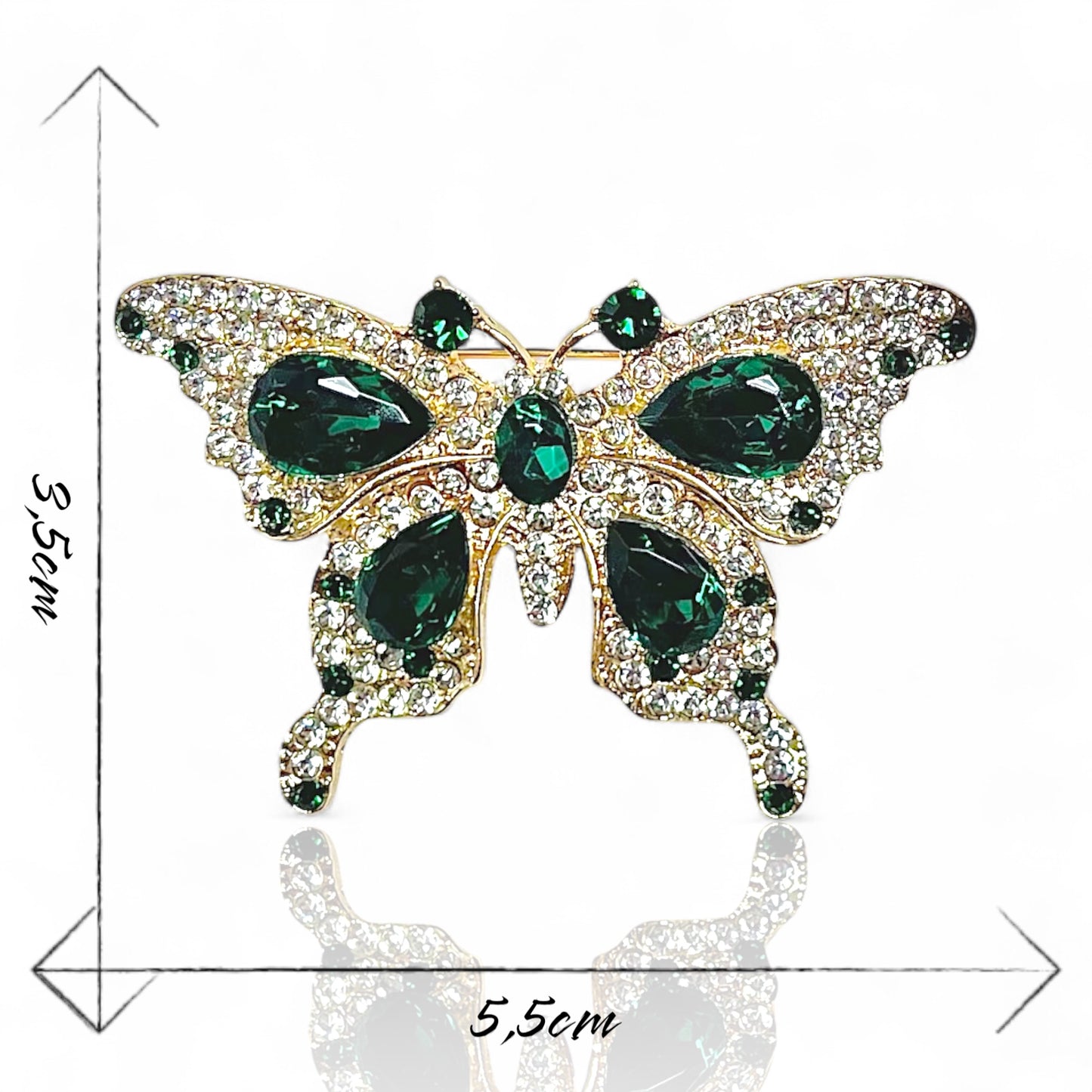 Papillon blanc et vert