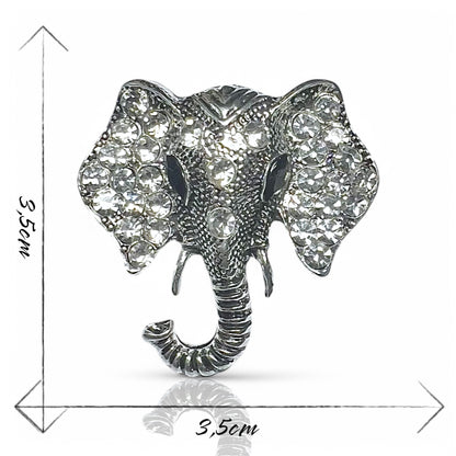 Broche tête d'éléphant