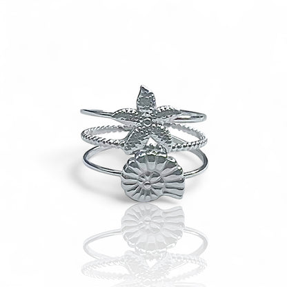 Bague acier inoxydable Ondine