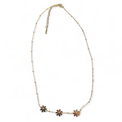 Collier acier inoxydable Flora