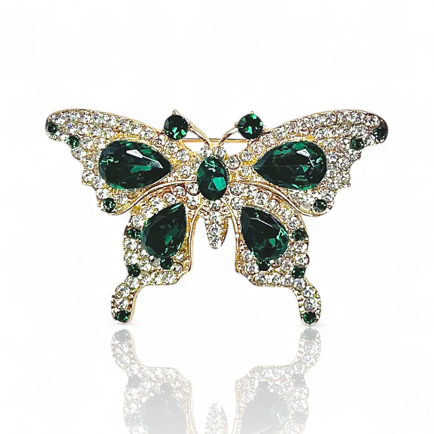 Papillon blanc et vert