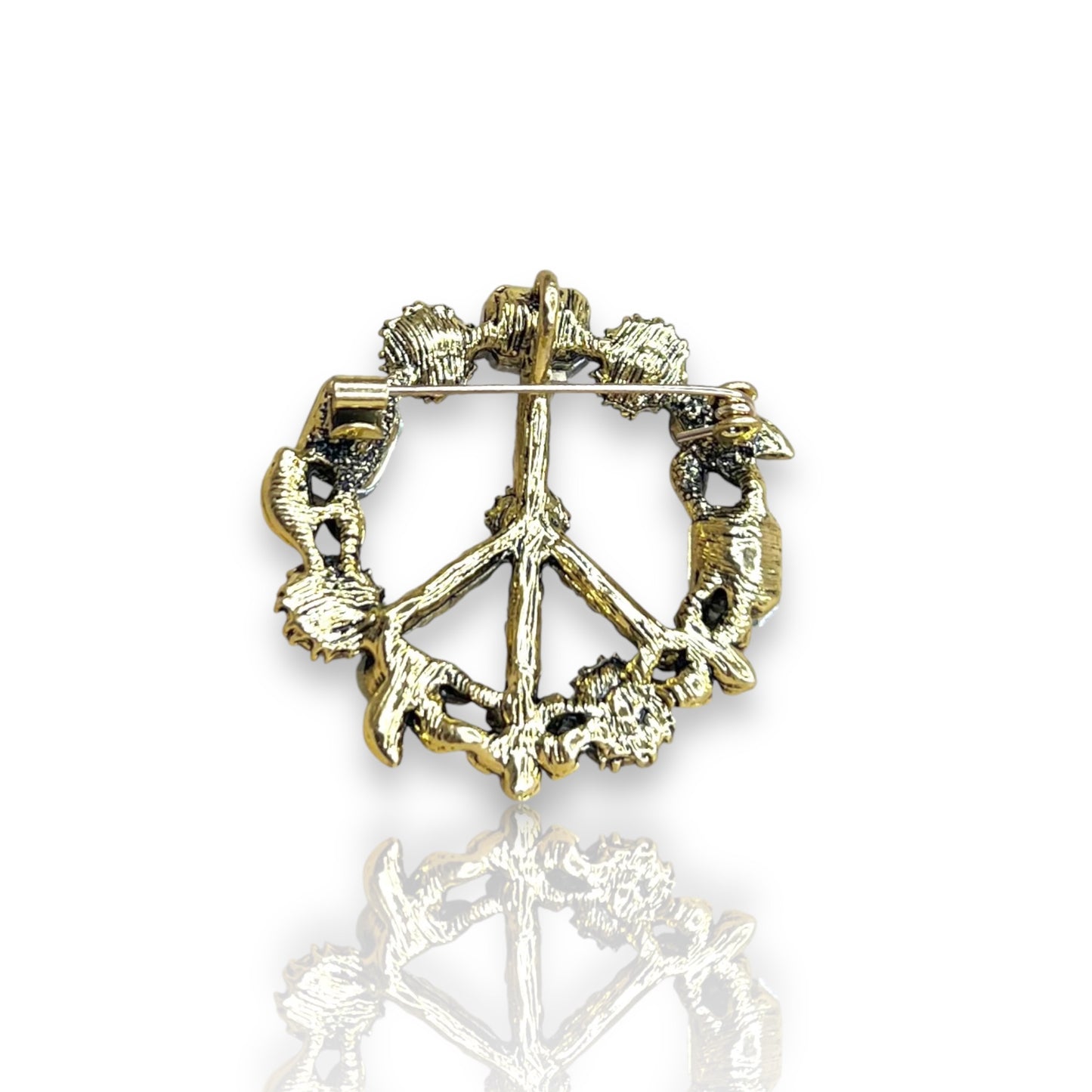 Broche peace & love