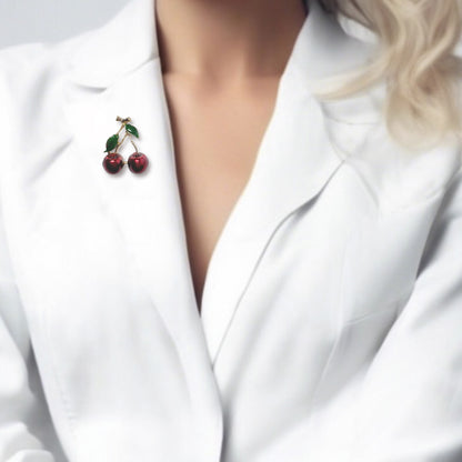 Broche cerises Ayrenna