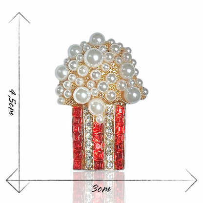 Broche pot de popcorns