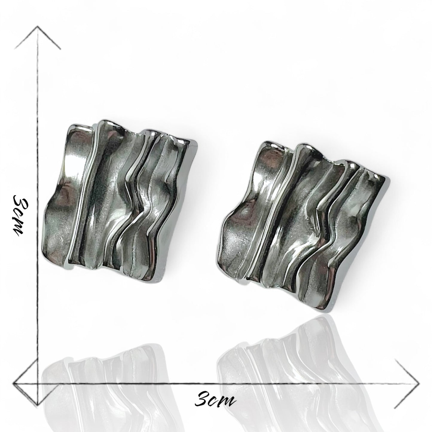 Boucles d’oreilles acier inoxydable Livia