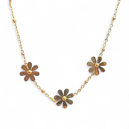 Collier acier inoxydable Flora