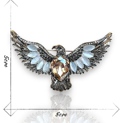 Broche aigle doré