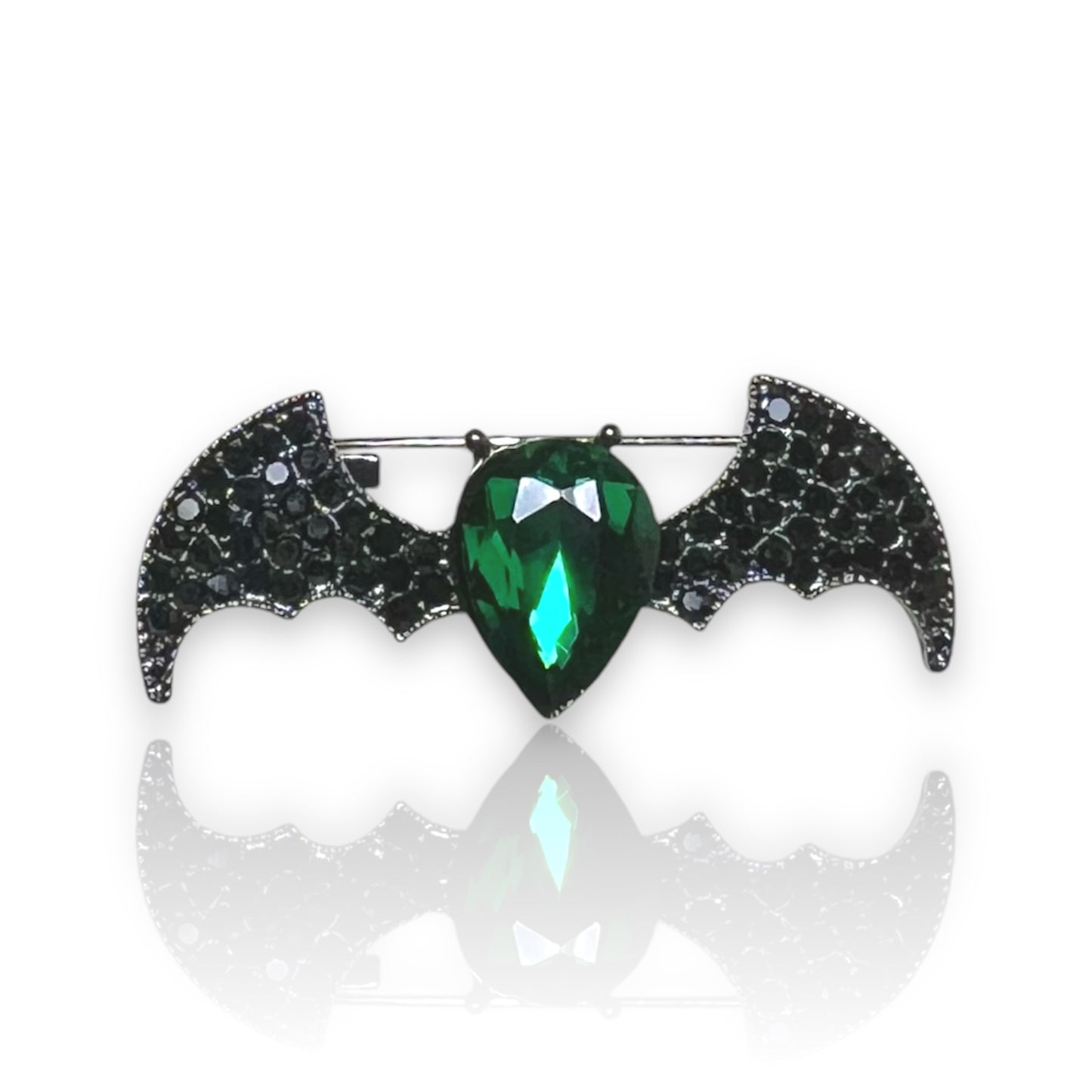 Broche strass ailes de chauve souris